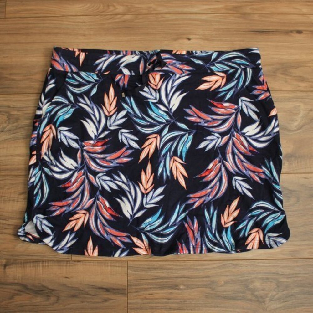 croft & barrow Navy Tropical Skort XL